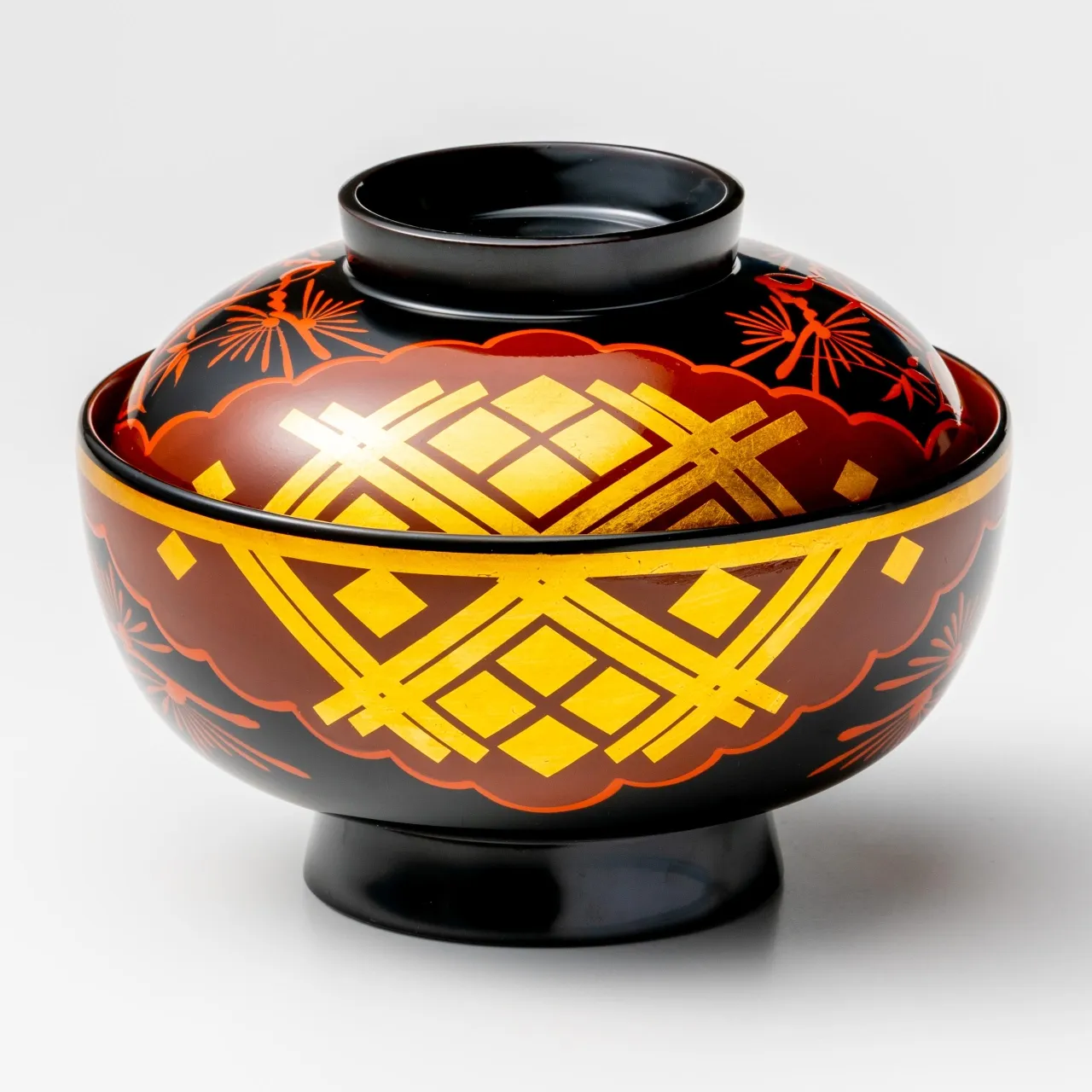 秀衡塗:有職菱紋