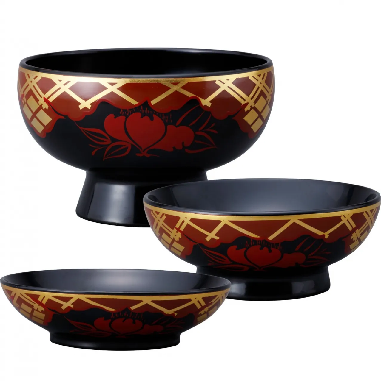 三つ椀:丸三漆器