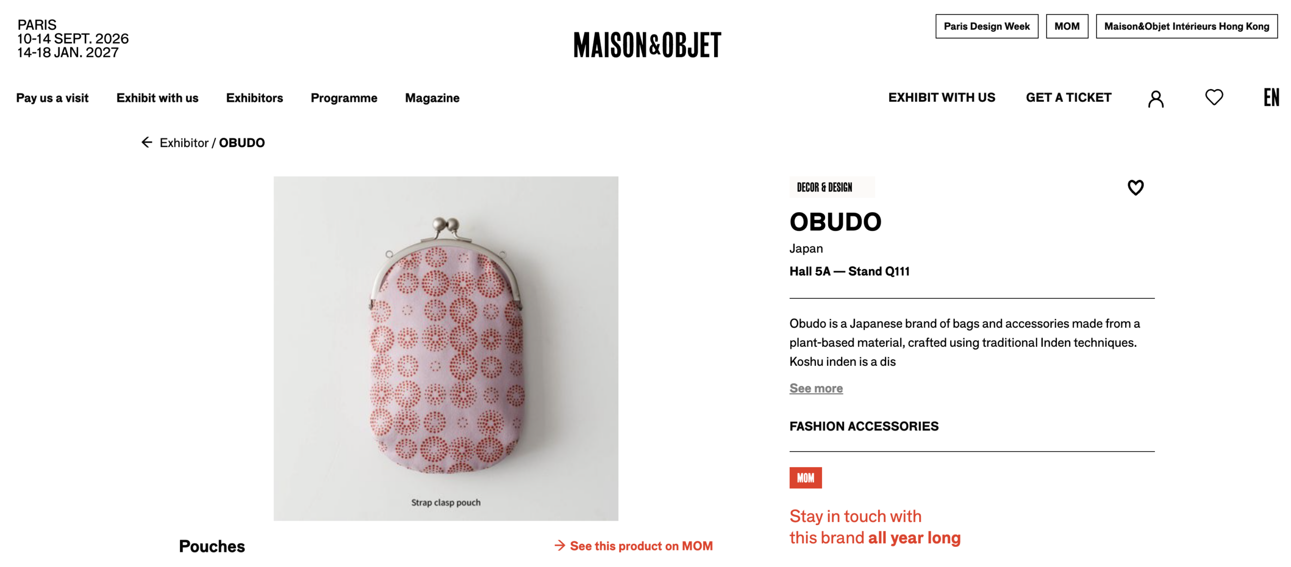 世界が注目する伝統の進化:「メゾン・エ・オブジェ」での反響