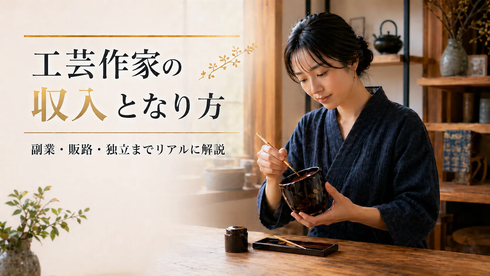 工芸作家の収入となり方｜副業・販路・独立までリアルに解説