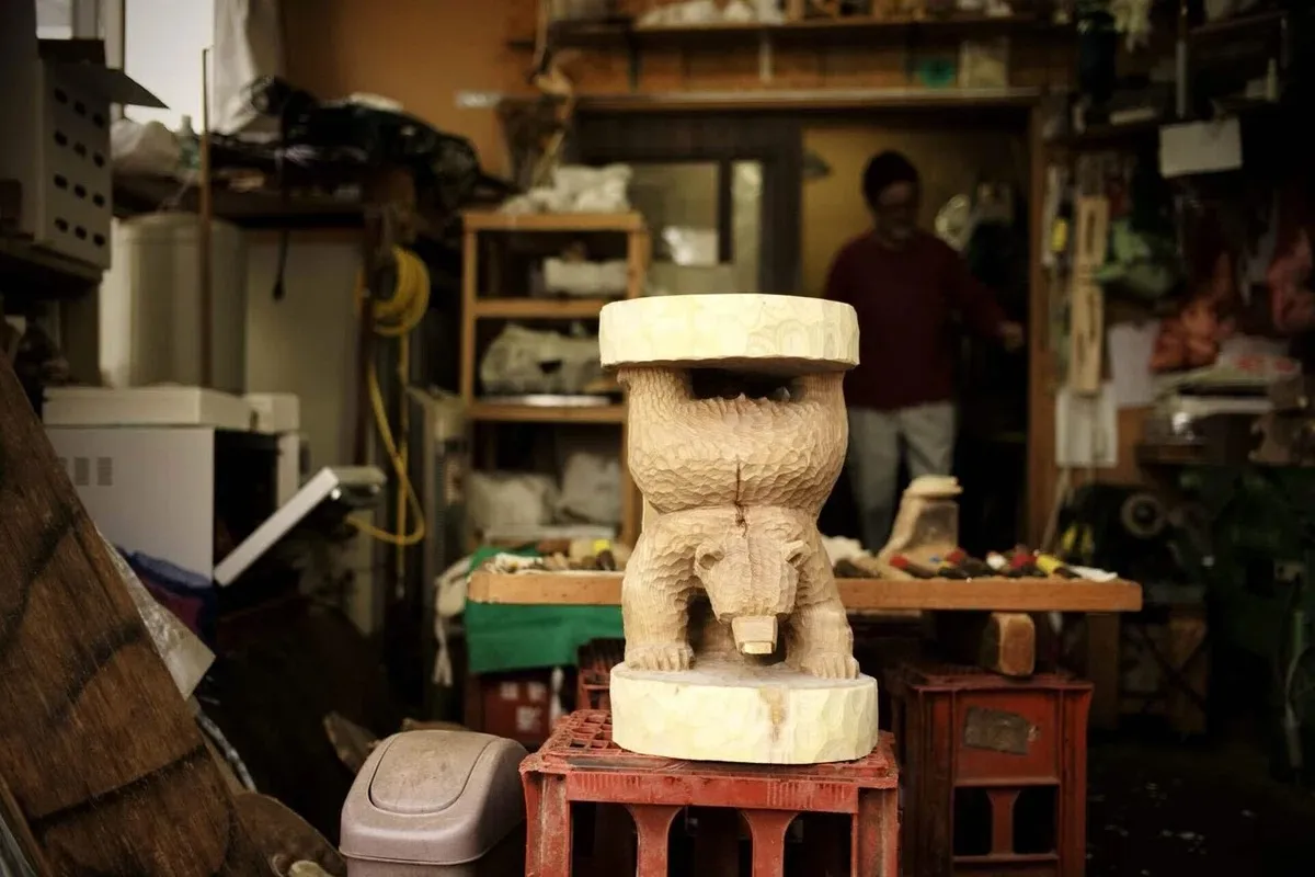 Kenji Sato, Creator of Popular Wooden Bears