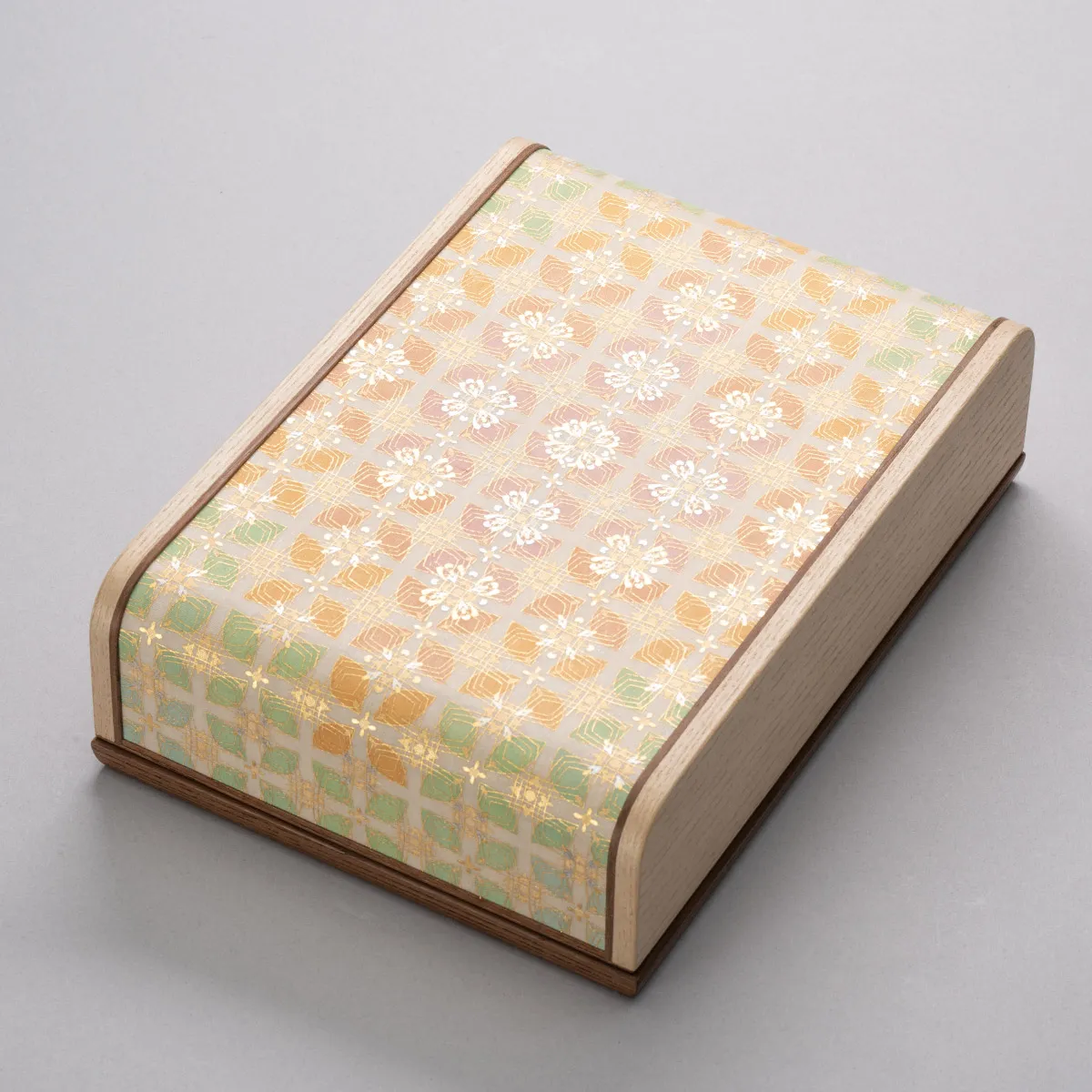 截金絲綢飾筥 花游